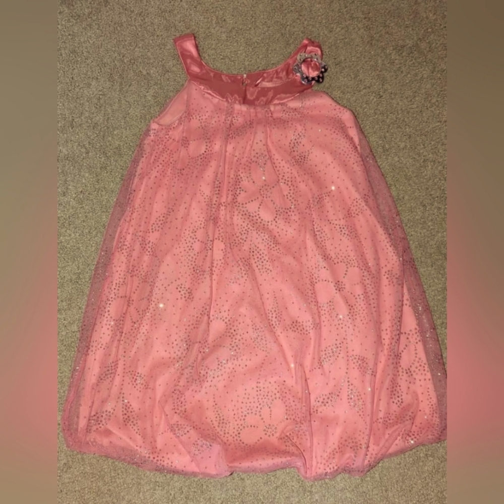 Pink Floral Kids Dress